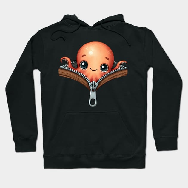 cute octopus Hoodie by katalinaziz